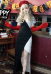 Sexy Leopard Print Short Sleeve Bride Vampire Dress for Halloween Party Dress with Gloves