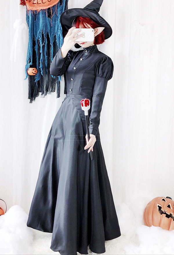 chinese dress ladies Amazon.com: Halloween Costume Women, Black Gothic Maxi Gown, Long Sleeve  Black Dress for Halloween Vampire Witch Cosplay Outfit (Small) : Clothing,  Shoes & Jewelry