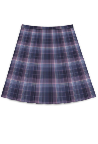 Girls Purple Plaid Pleated Skirt Japanese Style Schoolgirls JK Uniform Accessory High Waist A Line Skirt Mini Skater Sailor Skirt