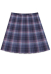 Girls Purple Plaid Pleated Skirt Japanese Style Schoolgirls JK Uniform Accessory High Waist A Line Skirt Mini Skater Sailor Skirt