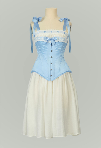 white christmas dresses Dark Green Jacquard Corset Dress