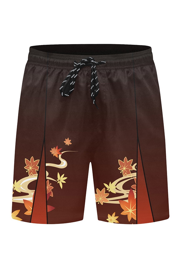 Kaedehara Kazuha Derivative Herren Shorts Sommer Beach Kurz Hosen