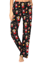 Halloween Pajama Pants Pumpkin Demons Prints Homewear Women Loungewear