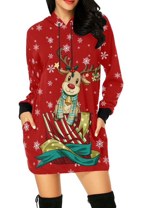 christmas sweatshirt dress Oversize Christmas Sweater Dress  Unpacking Shop