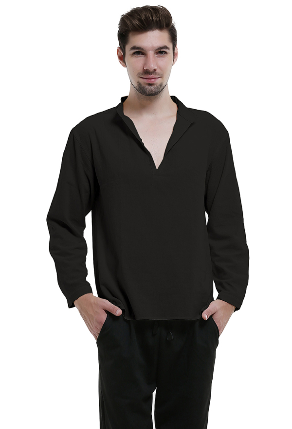 T Shirt Médiévale Homme Irrégulière, Chemise Vintage Homme