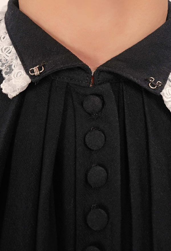 Damen Gothic Kleid Mit Kapuze - Mittelalter Kleid Für Halloween & Cosplay