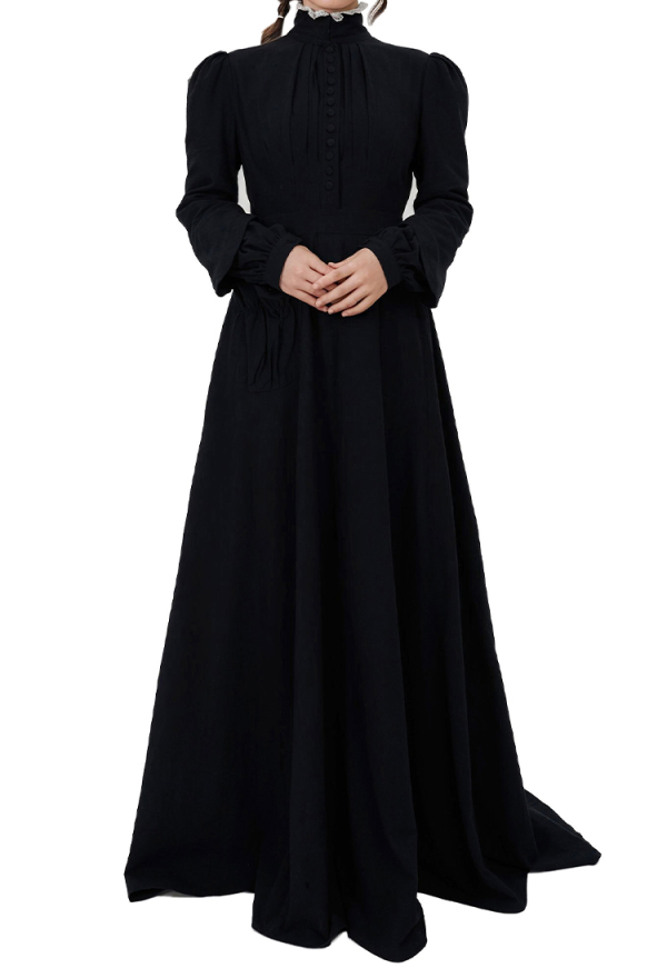 Damen Renaissance Mittelalter Kostüm Edwardian Kleid Gothic Vintage Ballkleid Maskerade Kleid für Halloween