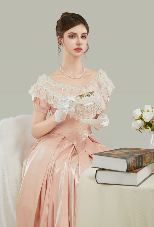 18th Century Victorian Ball Gown Dress Women Halloween