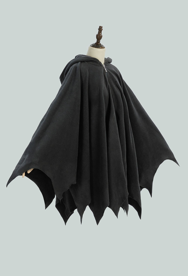 Amazon.com: Black Hooded Cloak Full Length Halloween Cloak