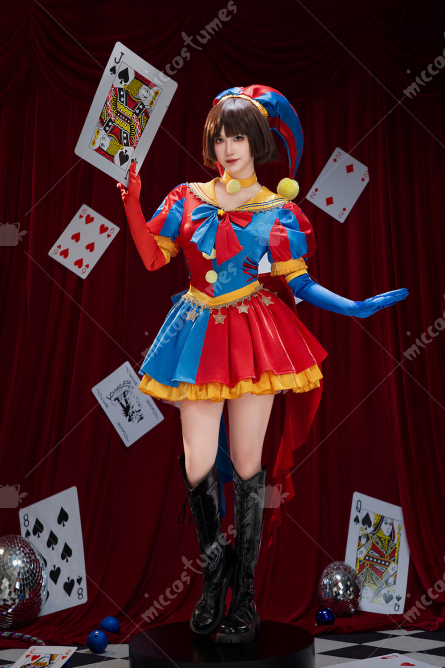 TADC Clown Girl Derivative Halloween Matrosenanzug Casual Outfit Matrosenkleid mit Hut Handschuhe Cosplay Kostüm