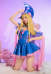 YGO Black Magic Girl Derivative Corset Skirt Set Outfit with Cape Hat Cosplay Costume