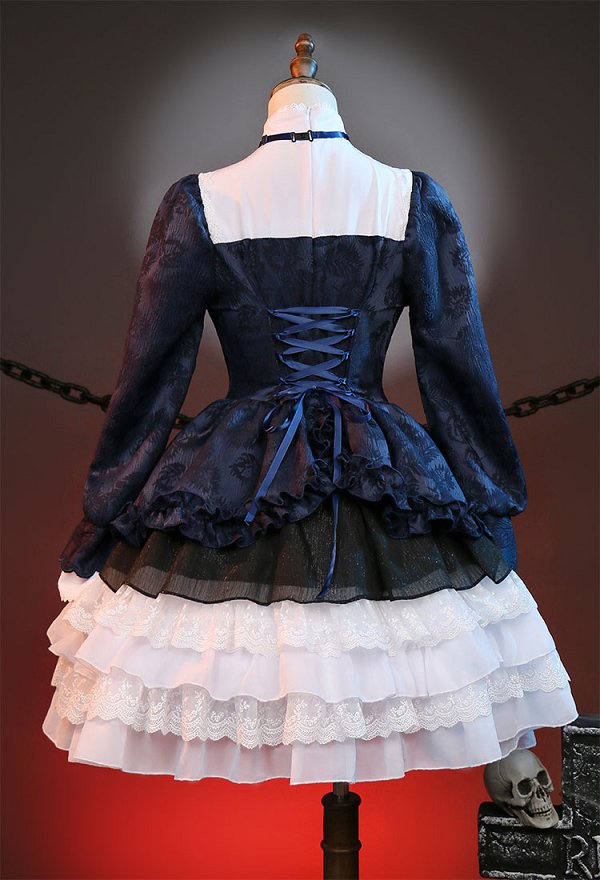 2 Stück Lolita Spitzen-Stirnbänder – Mit Fliege & Blumen, Schwarz & Rot, Für Cosplay, Anime-Partys & Festliche Anlässe