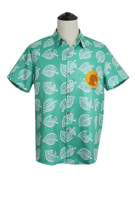 Animal Crossing Tom Nook Tanukichi Raccoon Dog Cosplay Costume T-shirt Clothing