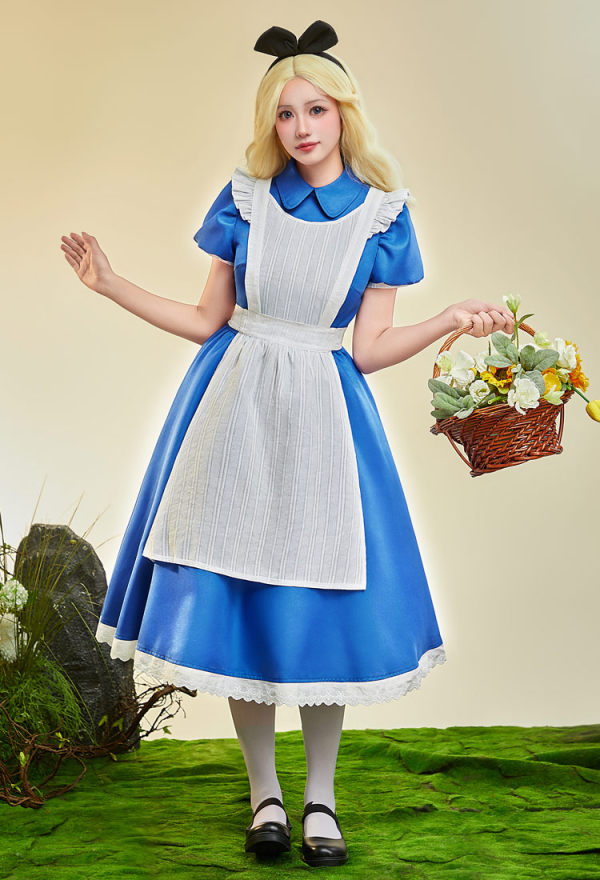 sparkly midnight blue prom dress What Is Qi Lolita Clothing Alice Wonderland Skirt Chinese Style Dress
