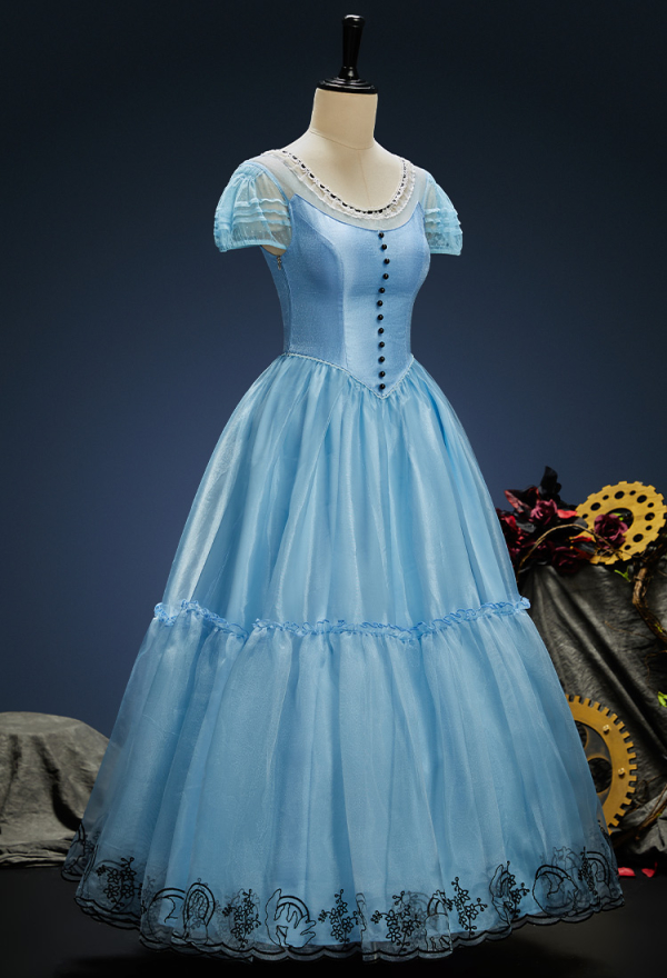 Movie ver Alice in Wonderland Alice Cosplay Dress Set - Cosplay Costume |  Top Quality Outfits for Sale
