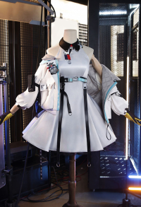 Endfield Perlica Cosplay Costume Dress with Jacket and Stockings