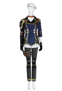 Arcane LOL Caitlyn Cosplay Costume Jacket Pants with Inner Top Hat