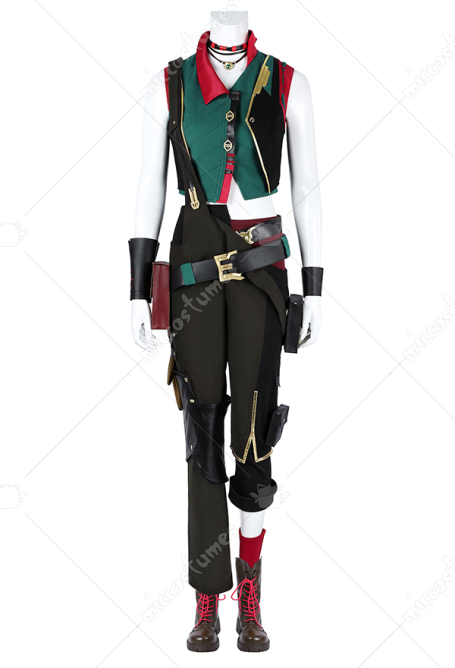 Arcane LOL Universe Jinx Cosplay Costume Tops Overalls with Shorts