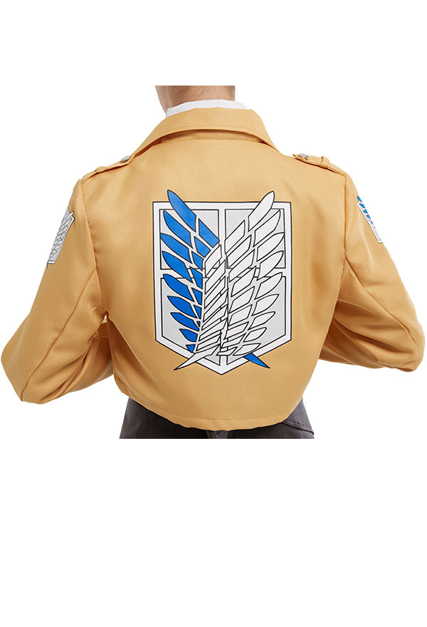 L'Attaque des Titans Costume de Cosplay Eren Mikasa Armin Bataillon d’Exploration Veste pour Femme Homme