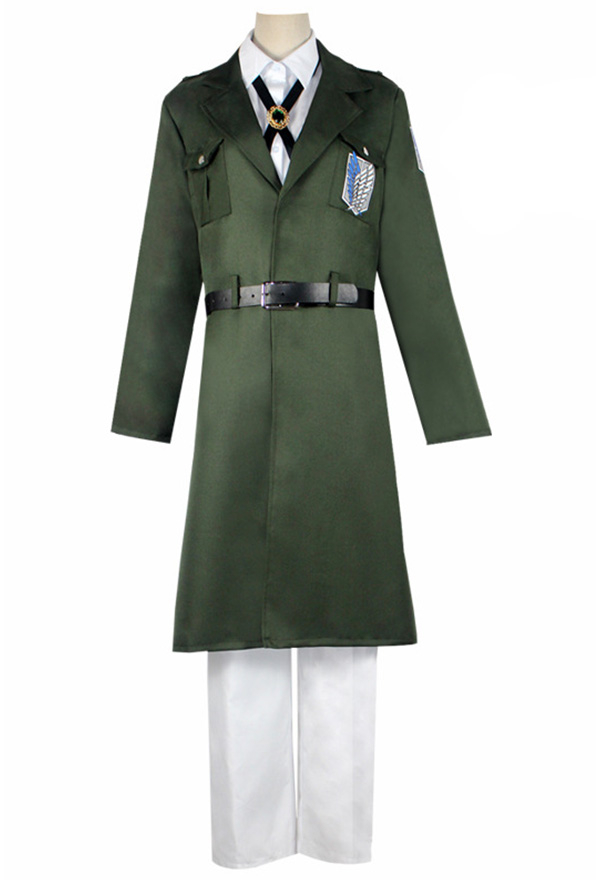 Investigation Corps Uniform Suit Costume AoT Season Green Long