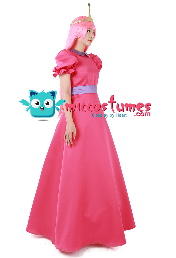 Adventure Time Princess Bubblegum Costume de cosplay avec couronne