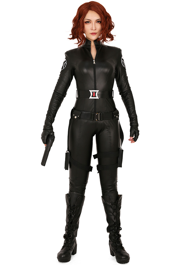 Exclusive Super Heldin Cosplay Kostüm Bodysuit Inspiriert von Black Widow