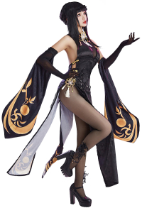 Azur Lane Chen Hai Cosplay Costume Cheongsam with Gloves and Headdress