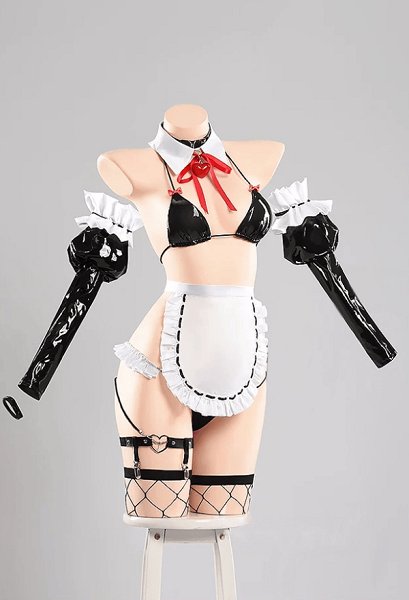 Azur Lane Pasadena Surprising Game Skin Cosplay Costume Corset and Panty with Apron