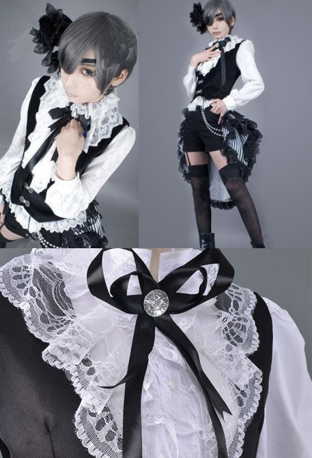 Black Butler Cosplay - Ciel Cosplay Black Lily Suit | Suit For Sale Black Butler Cosplay - Ciel Cosplay Black Lily Suit | Suit For Sale