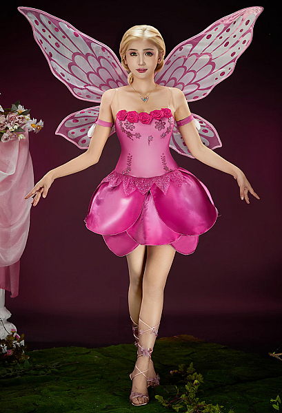 magic fairy pink party dress Enchanted Garden Fairy Pink Dress Cardigan / Free