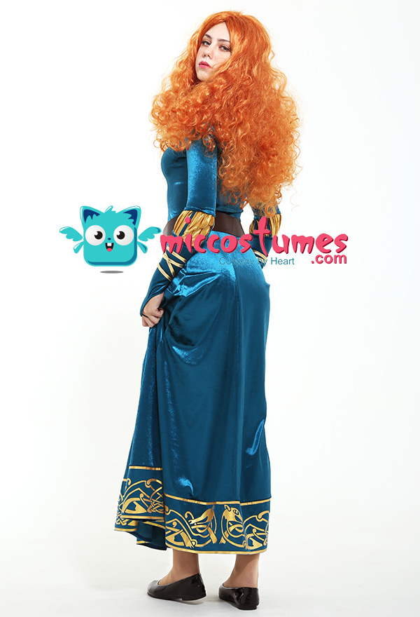 Exclusive Brave Prinzessin Merida Erwachsene Kleid Cosplay Kostüm