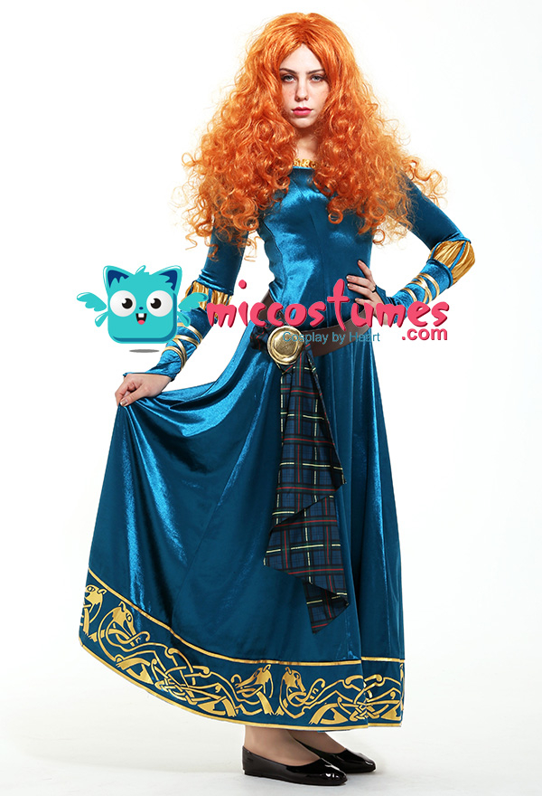 Exclusive Brave Prinzessin Merida Erwachsene Kleid Cosplay Kostüm