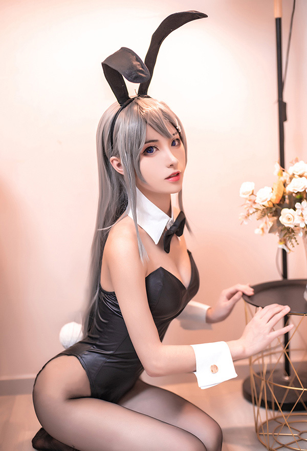 Rascal Does Not Dream of Bunny Girl Senpai Sakurajima Mai Bunny Girl Cosplay Kostüm