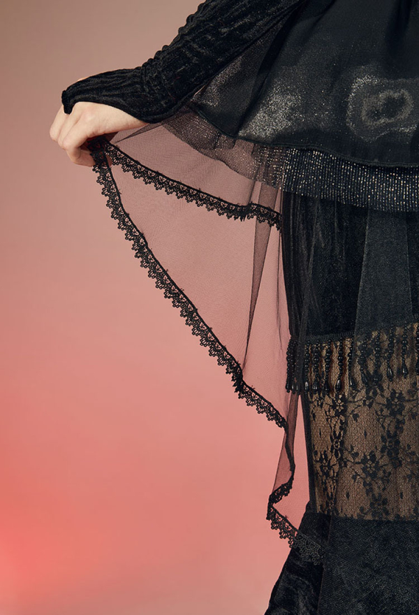 4-tlg Gothic Schmuck Set - Vampir Halskette & Armbänder Für Halloween