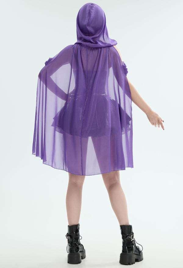 Femme Halloween Raven Dérivé Costume Casual Outfit Strap