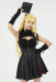 Misa Derivative Sexy Top Skirt Set with Necklace and Gloves Dress Casual Outfit