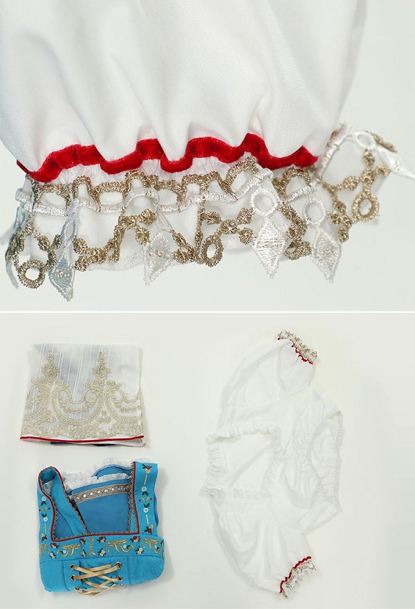 Déguisement Traditionnel dAllemande Marron et Blanc pour femme