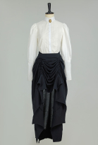Cakuoyi Steampunk Victorian Ruffle Skirt Vintage Gothic Long A-Line Elegant Women's Skirt