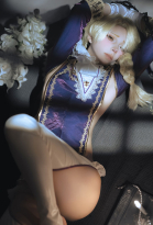 Ikezaki Misa Shounen Jeanne Cosplay Costume Cutout Dress and Hat with Gloves Necklace