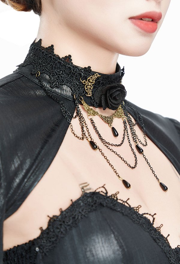 Damen Gothic Top Mit Trompetenärmeln – Perfekt Für Halloween, Steampunk & Cosplay