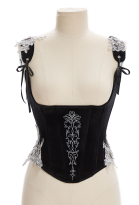 Medieval Retro Elf Style Girdle Renaissance Embroidered Tight Corset