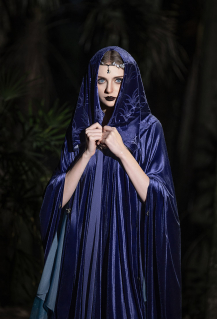 green dress flowers The Lord Of The Rings Arwen Kids Children Blue Dress Cosplay Costume O –  TrendsinCosplay