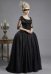 Vintage Marie Antoinette Queen Cosplay Costume Top and Elasticated Skirt with Eye Mask