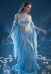 Summer Elf Medieval Renaissance Outfit Mermaid Costume Seashell Top and Skirt with Sleeves and Waist Chain