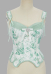 Medieval Retro Floral Pattern Bodice Renaissance Corset