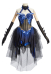 Medieval Fantasy Dragon Elf Dress Dark Gothic Halter Dress with Gloves and Train