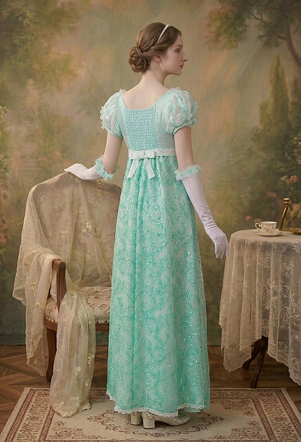 mint green victorian dress Wonderland by Lilian: The Finest in Regency Era Fashion