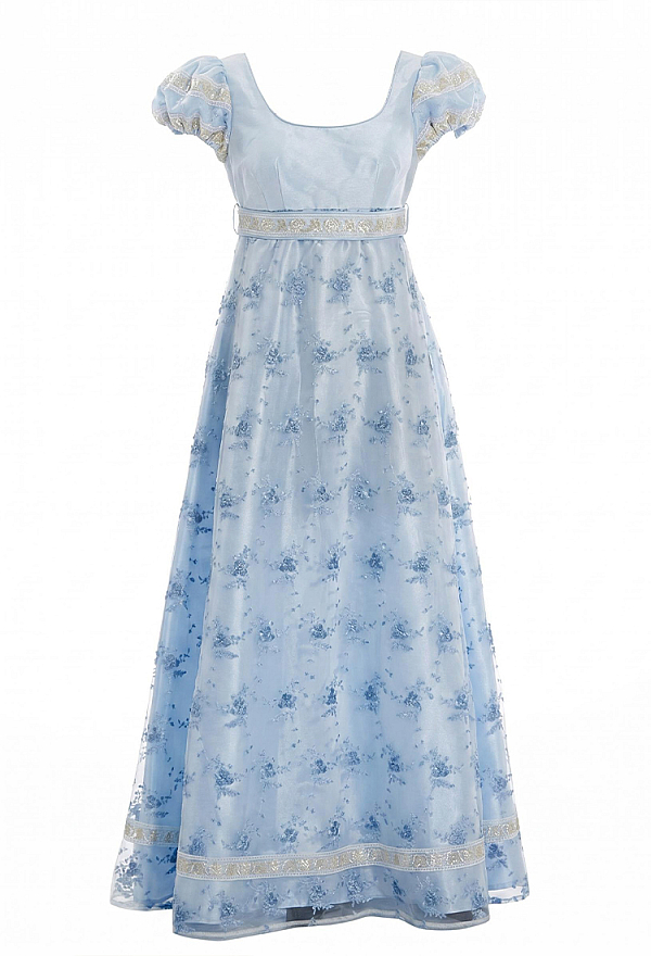 regency era blue dress Amazon.com: Regency Dress for Women Empire Waist Floral Regency Era Costume Jane Austen Tea Party Victorian Ball Gown, Blue, Small : Clothing, Shoes & Jewelry