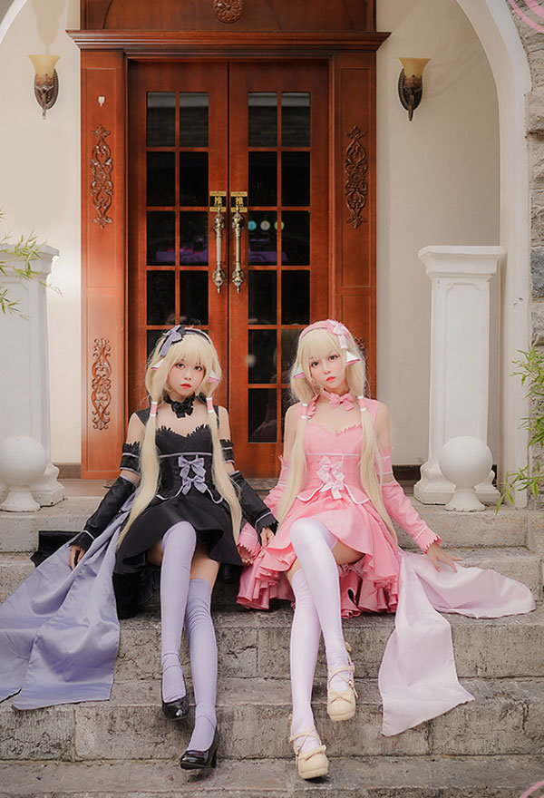 Chobits Costume de Cosplay Chi et Freya Robe Lolita Douce