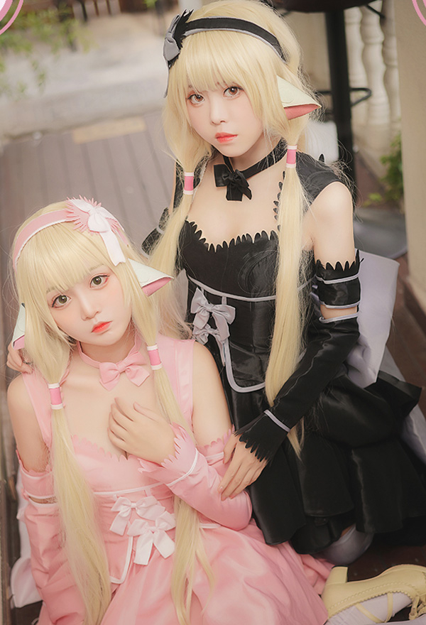 Chobits Costume de Cosplay Chi et Freya Robe Lolita Douce